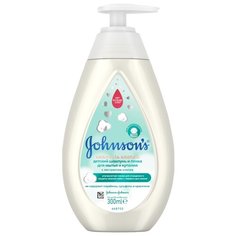 Johnsons Baby Шампунь и пенка для мытья и купания Нежность хлопка 300 мл