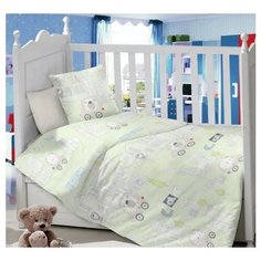 ЛайМ комплект Городок (3 предмета, простыня на резинке) белый