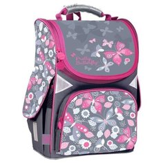 GoPack ранец GO19-5001S-6, серый/розовый