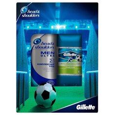 Набор Head & Shoulders Шампунь против перхоти Head & Shoulders 2в1 и гелевый дезодорант-антиперспирант Gillette Power rush