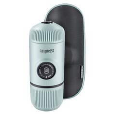Кофеварка рожковая Wacaco Nanopresso c жёстким чехлом arctic blue