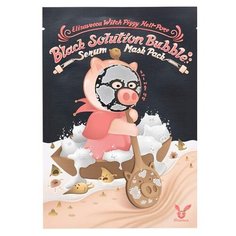 Elizavecca кислородная маска для лица Witch Piggy Hell-Pore Black Solution Bubble Serum Mask Pack, 28 г