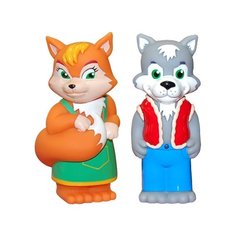 Набор для ванной Затейники Лисичка и Волк (GT2802) оранжевый/серый