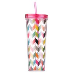 Тамблер French Bull Drinkup Straw Ziggy (0,7 л) розовый