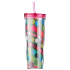 Тамблер French Bull Drinkup Straw Bindi (0,7 л) розовый