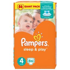 Pampers подгузники Sleep&Play 4 (8-14 кг) 86 шт.