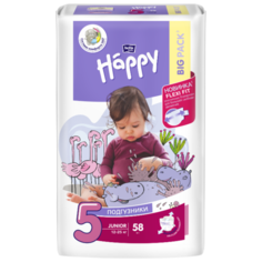 Bella Baby happy подгузники adventure 5 (12-25 кг) 58 шт.