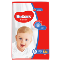 Huggies подгузники Classic 4 (7-18 кг) 68 шт.