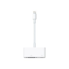 Разъем Apple Lightning (m) - VGA (f)/Lightning (f) (MD825ZM/A) белый