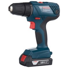 Аккумуляторная дрель-шуруповерт BOSCH GSR 180-LI 1.5Ah x2 Case 54 Н·м синий/черный