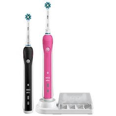 Электрическая зубная щетка Oral-B Smart 4 4900, черный/розовый