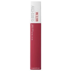 Maybelline Super Stay Matte Ink жидкая помада для губ стойкая матовая, оттенок 80, Ruler