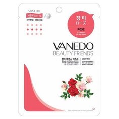 Vanedo Rose Essence Mask Sheet Pack Маска для лица с розовой водой, 25 г