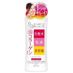 Utena Лосьон Simple Balance 3 в 1 с тремя видами коллагена для придания коже сияния и упругости 220 мл