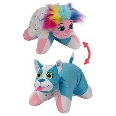 Игрушка-подушка 1 TOY Вывернушка Радужный тролль-Блестящий щенок 45,7х55,8 см