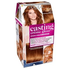 LOreal Paris Casting Creme Gloss стойкая краска-уход для волос, 534, Кленовый сироп
