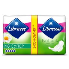 Libresse прокладки Natural Care Ultra Super DUO 18 шт.