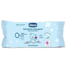 Влажные салфетки Chicco Очищающие липучка 16 шт.