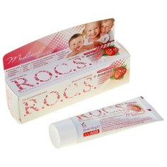 Зубной гель R.O.C.S. Medical Minerals со вкусом клубники 0+, 35 мл