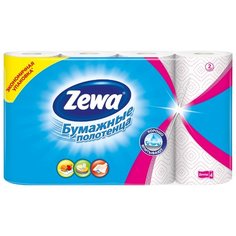 Полотенца бумажные Zewa Декор двухслойные, 4 рул.