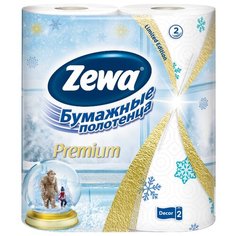 Полотенца бумажные Zewa Premium Декор двухслойные, 2 рул.