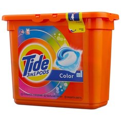 Капсулы Tide Color, пластиковый контейнер, 23 шт