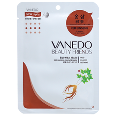 Vanedo Сужающая поры маска для лица с эссенцией красного женьшеня, 25 г