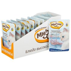 Корм для кошек Мнямс Катаплана по-португальски с курицей, с форелью 12шт. х 85 г (кусочки в соусе)