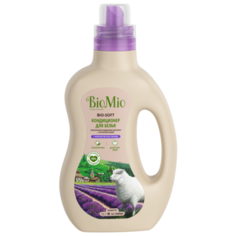 Кондиционер для белья BIO-SOFT с эфирным маслом лаванды и экстрактом хлопка BioMio 1 л флакон