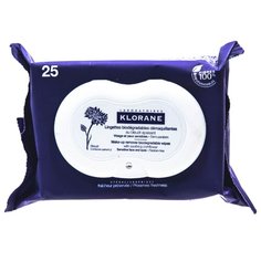 Klorane салфетки для снятия макияжа, 25 шт.