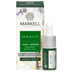 Markell Aqua-флюид для кожи вокруг глаз Skin&City Снежный гриб 10 мл