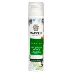 Markell Natural SKIN&CITY Крем для лица дневной для сухой и нормальной кожи Снежный гриб, 50 мл