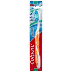 Зубная щетка Colgate Тройное действие многофункциональная, средней жесткости, оранжевый