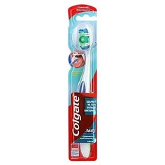 Зубная щетка Colgate 360 Суперчистота всей полости рта многофункциональная, средней жесткости, зеленый