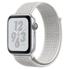 Часы Apple Watch Series 4 GPS 40mm Aluminum Case with Nike Sport Loop серебристый/снежная вершина