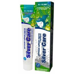 Зубная паста Silver Care Мятный микс 6-12 лет с фтором, 50 мл