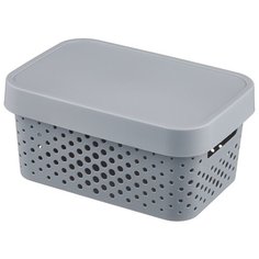 CURVER Коробка с крышкой Infinity 12,5x17,5x26см серый
