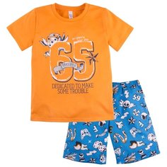 Пижама Bossa Nova размер 32, оранжевый/синяя набивка