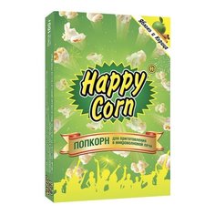 Попкорн Happy Corn Яблоко и корица в коробке в зернах, 100 г