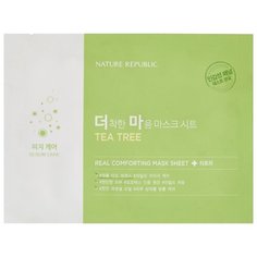 NATURE REPUBLIC тканевая маска Real Comfortingс с маслом чайного дерева, 24 г