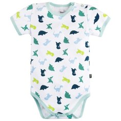 Боди Bossa Nova размер 74, белый/динозавры