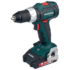 Ударная аккумуляторная дрель-шуруповерт Metabo SB 18 LT BL 2.0Ah x2 Case 60 Н·м зеленый/черный