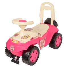 Каталка-толокар Orion Toys Ориоша (198) со звуковыми эффектами розовый/бежевый
