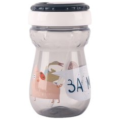 Большой поильник с трубочкой Happy Baby 14011, 360 мл smoky
