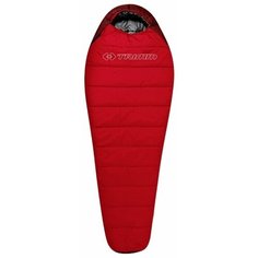 Спальный мешок TRIMM Sporty 195 red/dark red с левой стороны