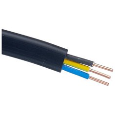 Кабель Пан Электрик ВВГнг-П 3х1.5 кв. мм (10 м) ГОСТ черный