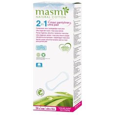 Masmi прокладки ежедневные Soft Maxi Plus 2 в 1 24 шт.