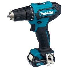 Аккумуляторная дрель-шуруповерт Makita DF333DWYE 30 Н·м синий/черный
