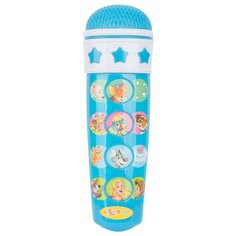 Азбукварик микрофон Караоке Песенки друзей голубой