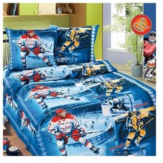 Постельное белье 1.5-спальное Традиция Дай Поспать 3825 Хоккей бязь